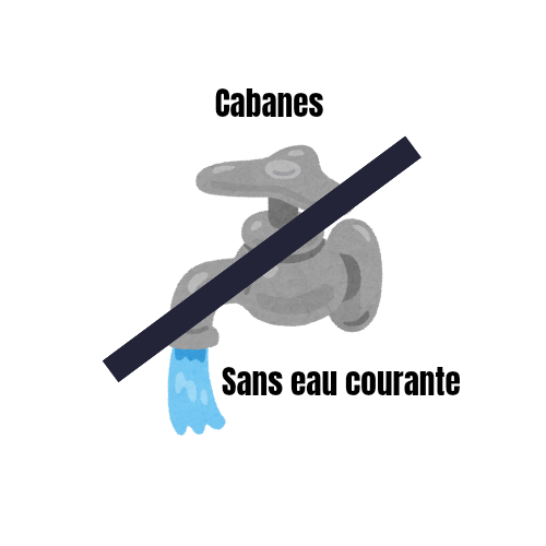 cabanes-sans-eau-courante Nos cabanes sont sans l'eau courante