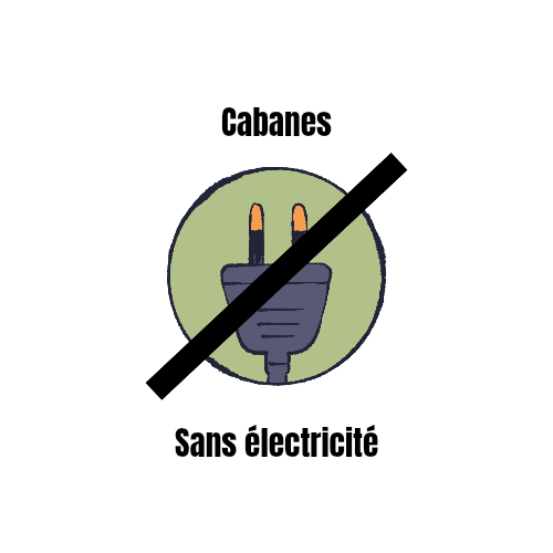 cabanes-sans-electricite Nos cabanes sont sans électricité